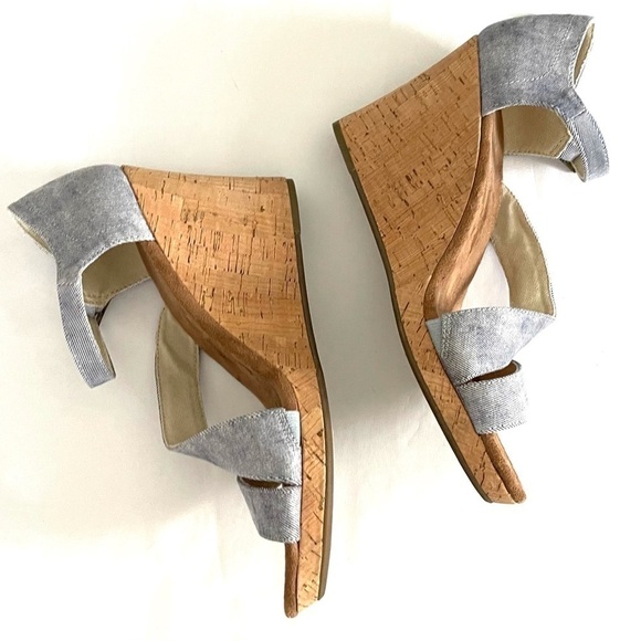 Clarissa slate blue wedge heel - Picture 10 of 15